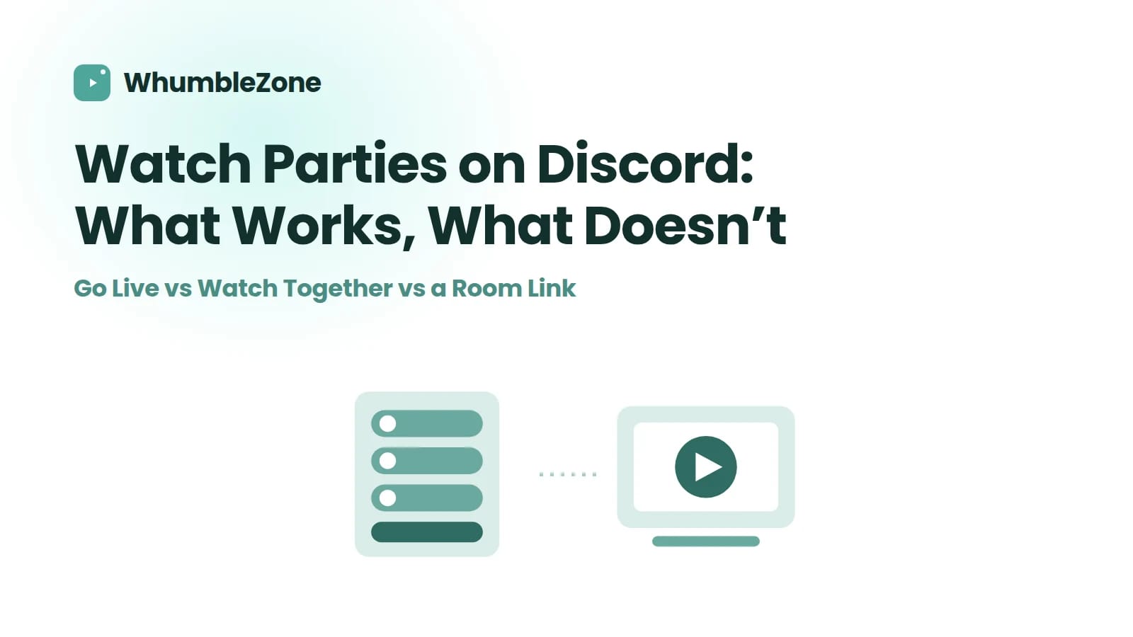 A Discord-style voice channel column beside a separate video panel