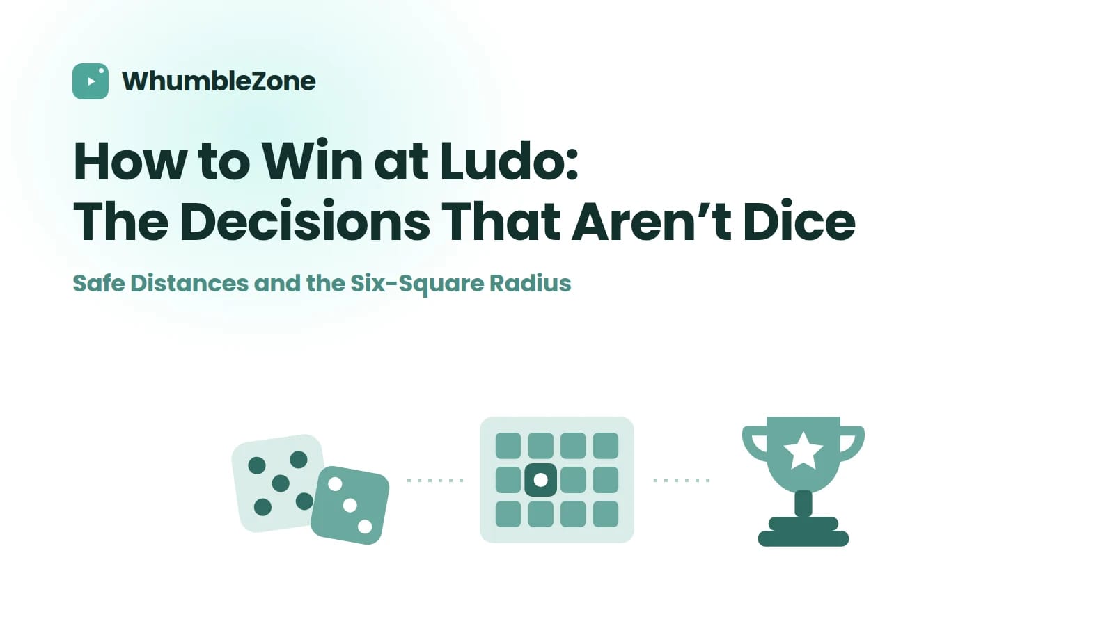 Ludo dice and board tokens illustrating strategy beyond the roll