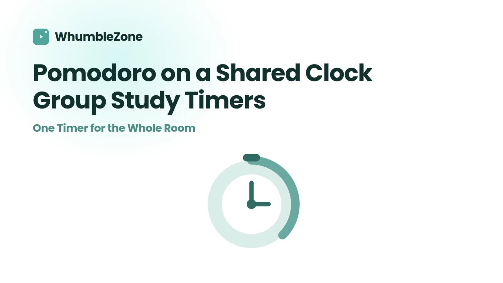 Ein einzelner Ring-Timer, für einen geteilten Pomodoro-Takt im ganzen Raum