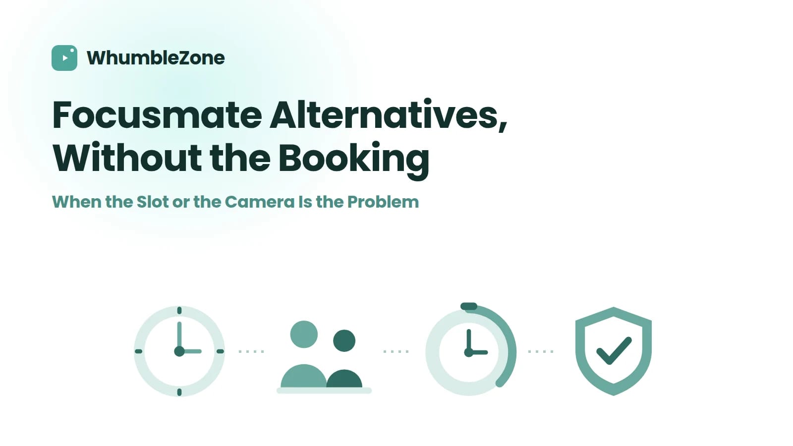 A clock, two people, a session timer and a completion shield, for accountability without booking A clock, two people, a session timer and a completion shield, for accountability without booking