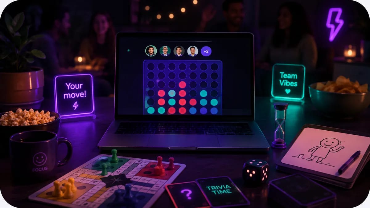 WhumbleZone multiplayer game room with party games in the browser
