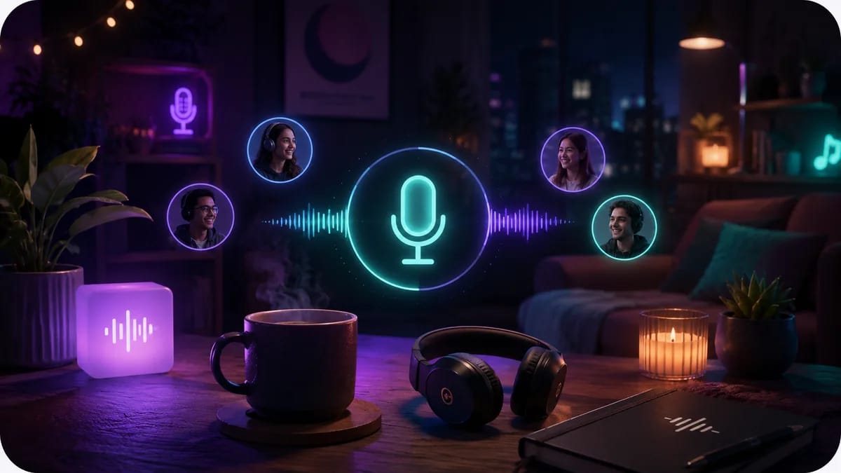 WhumbleZone voice audio room for hangouts without video pressure